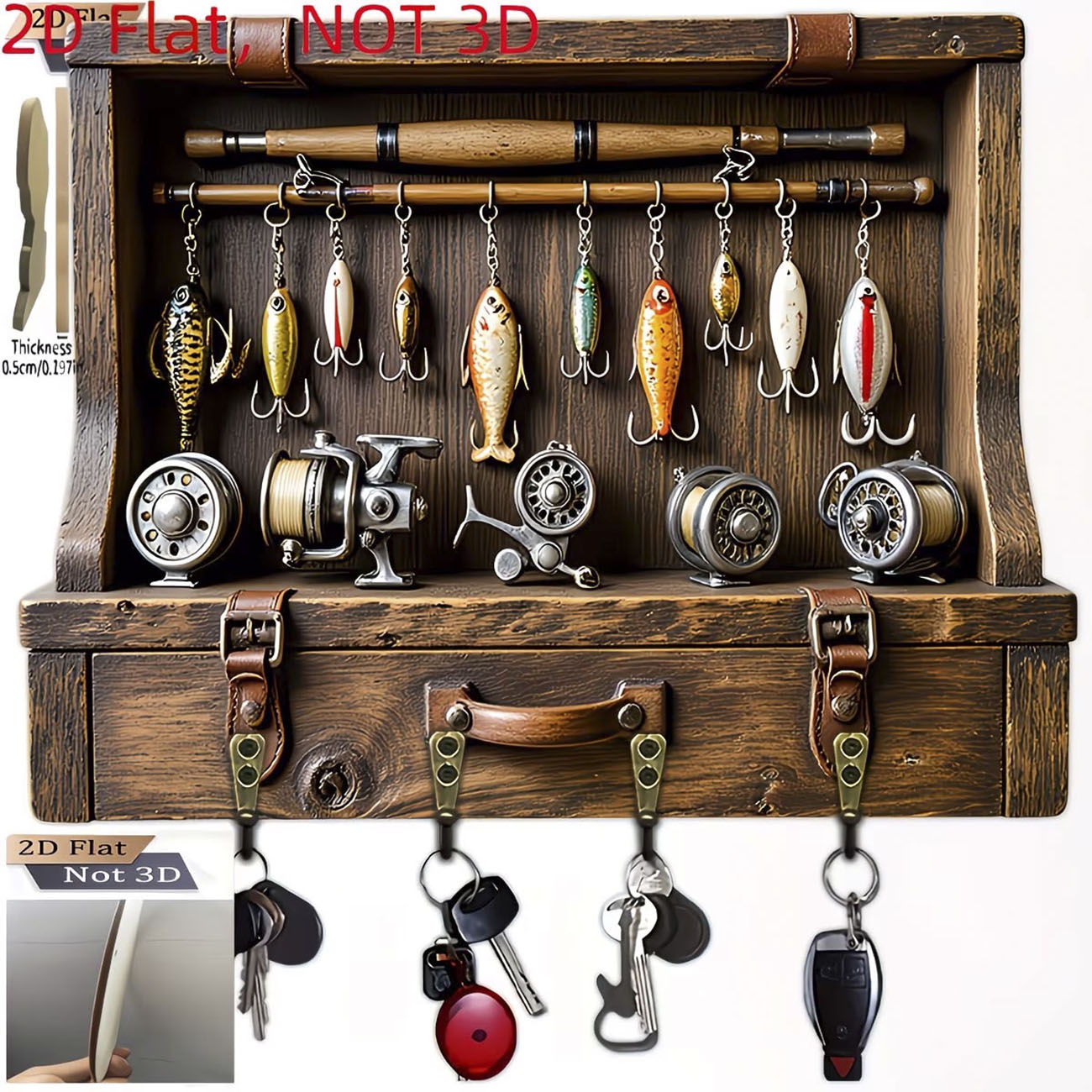 Vintage Fishing Lure Key Hange - đánh giá và giá Fishing Rod Combo